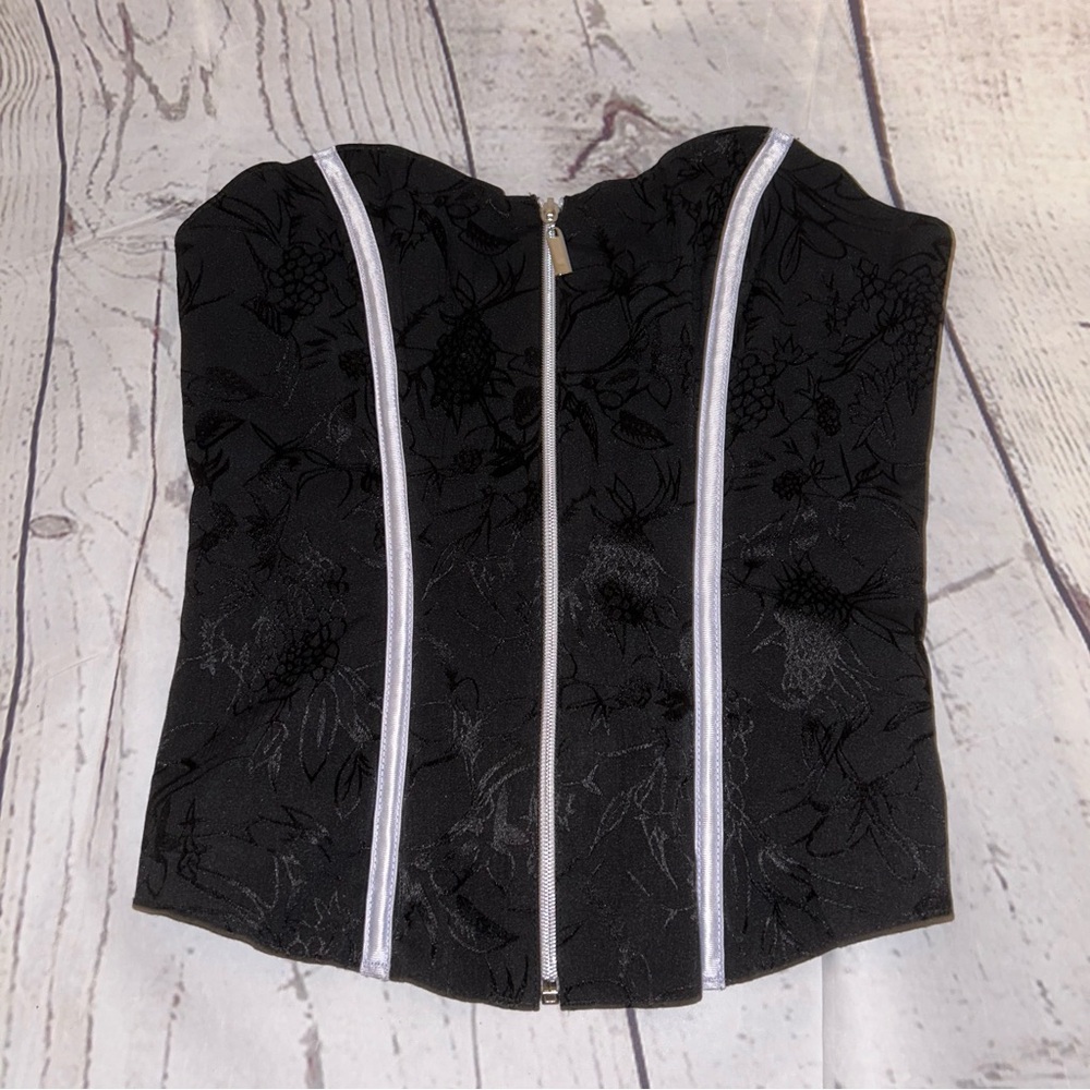 Black and White Corset